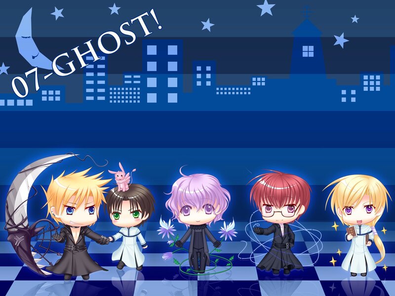 Chibi characters from 07-GHOST