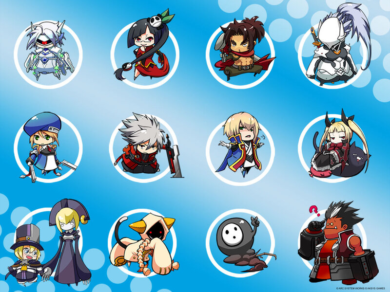 Chibi characters from a game