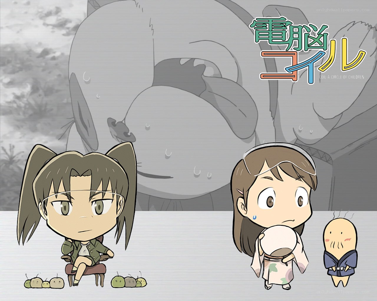 Chibi characters from a Japanese anime
