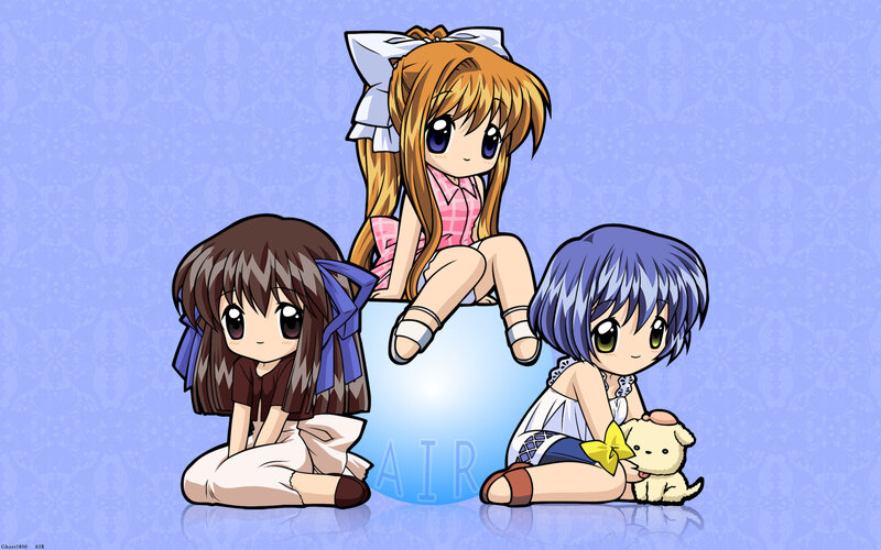 Chibi characters from Air