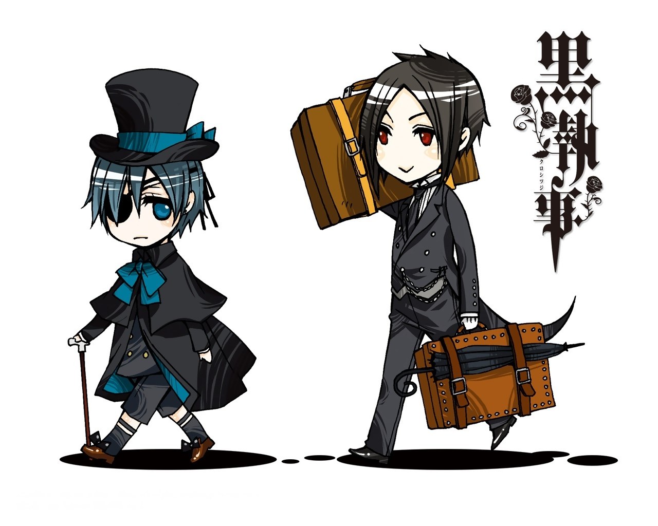Chibi characters from Black Butler