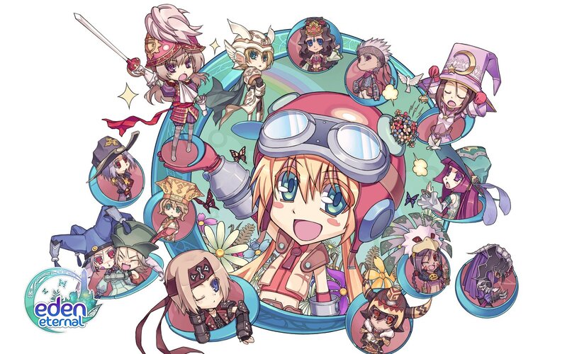 Chibi characters from Eden Eternal