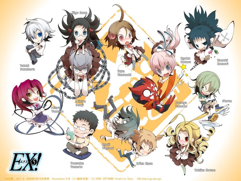 Chibi characters from EX! series