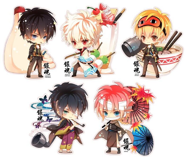 Chibi characters from Gintama