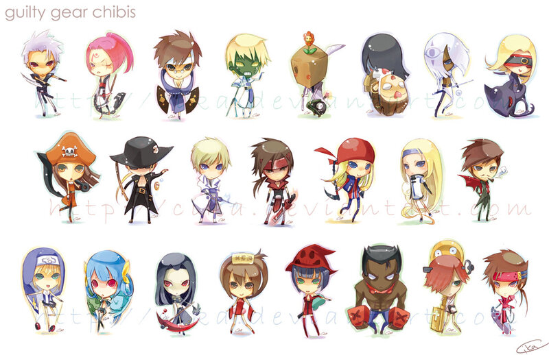 Chibi Characters from Guilty Gear