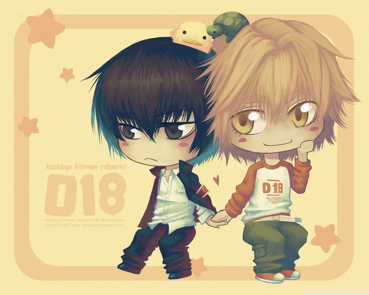 Chibi characters from Katekyo Hitman Reborn!