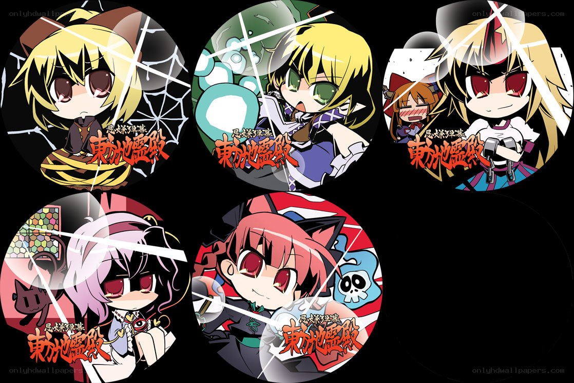 Chibi characters from Touhou Project