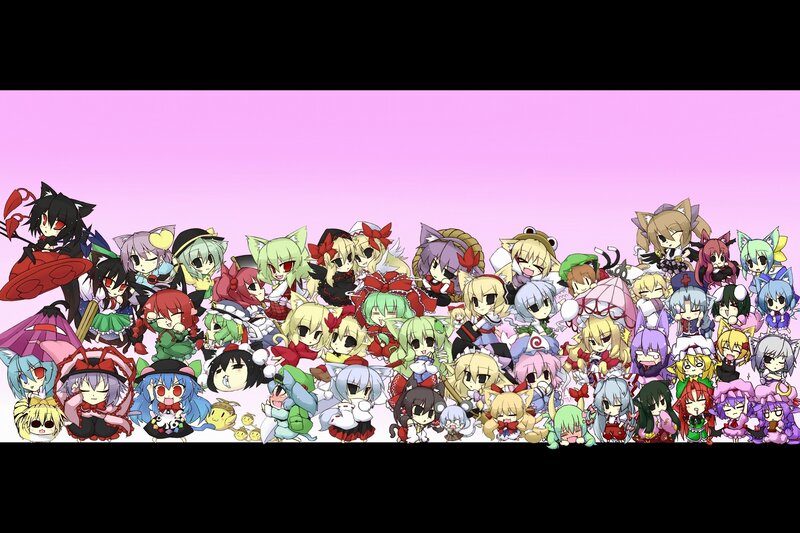 Chibi characters from Touhou Project