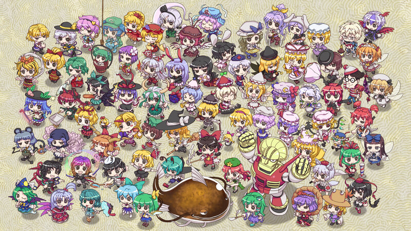 Chibi characters from Touhou Project