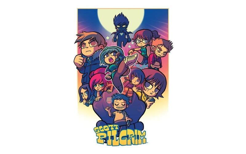 Chibi Characters Group — Blue, Playful