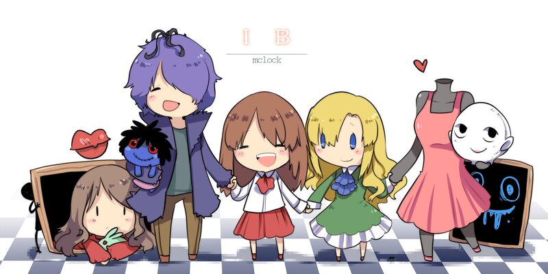 Chibi Characters Group — Purple, Playful