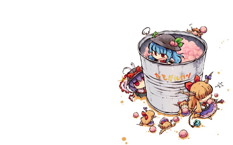 Chibi Characters in a Barrel