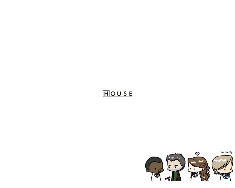 Chibi Characters in a Row — White, Neutral