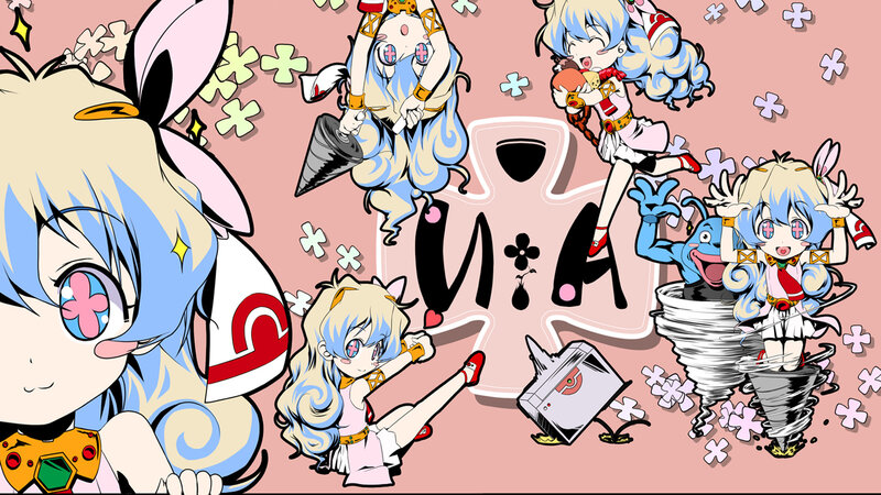 Chibi characters in action
