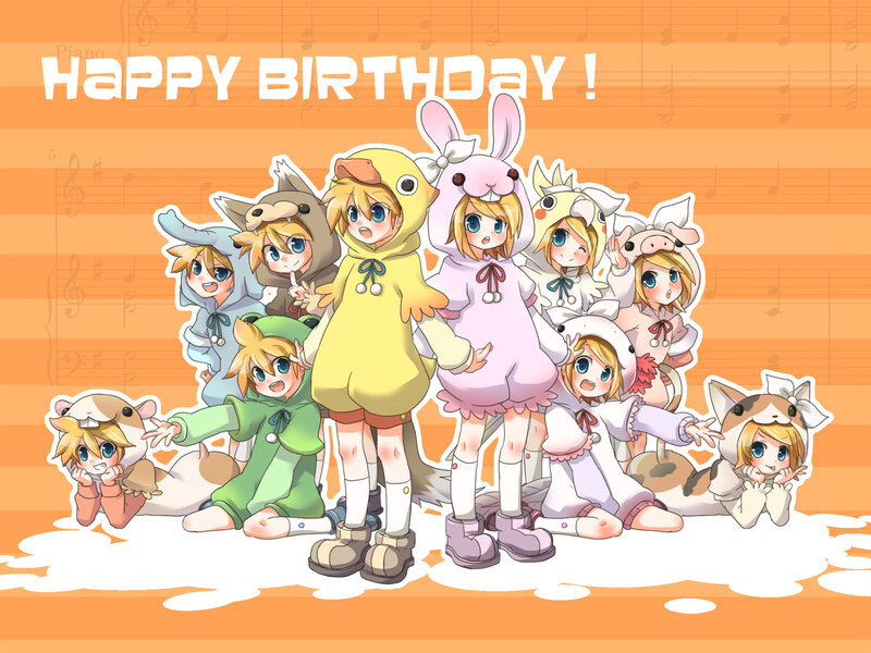 Chibi Characters in Animal Costumes — Orange
