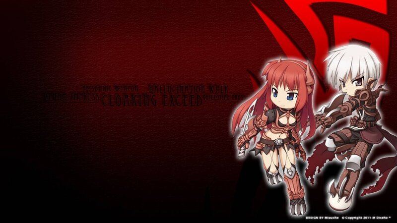 Chibi characters in armor