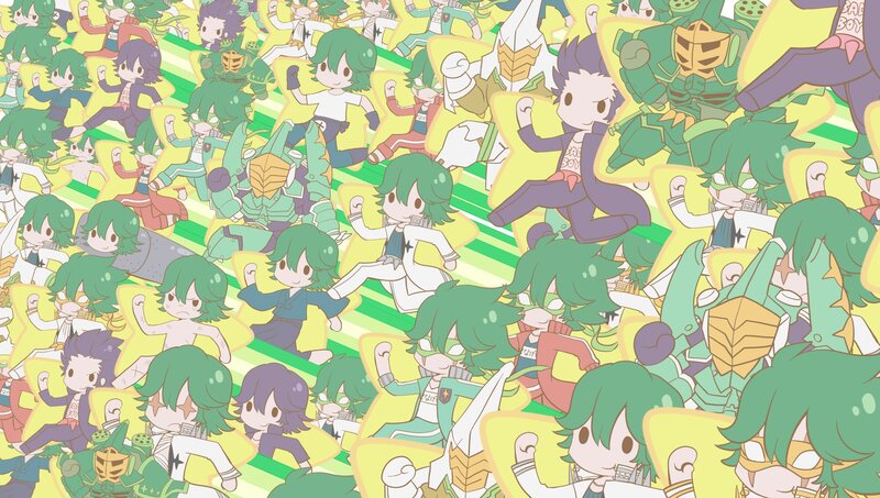 Chibi Characters in Crowd