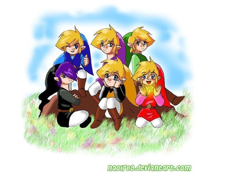 Chibi Characters in Grass