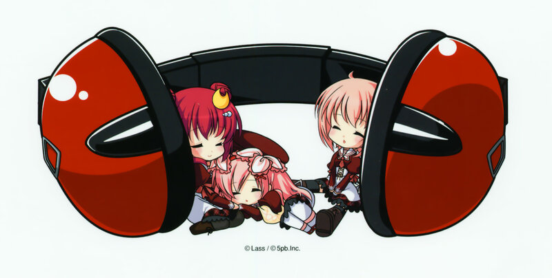 chibi characters in headphones