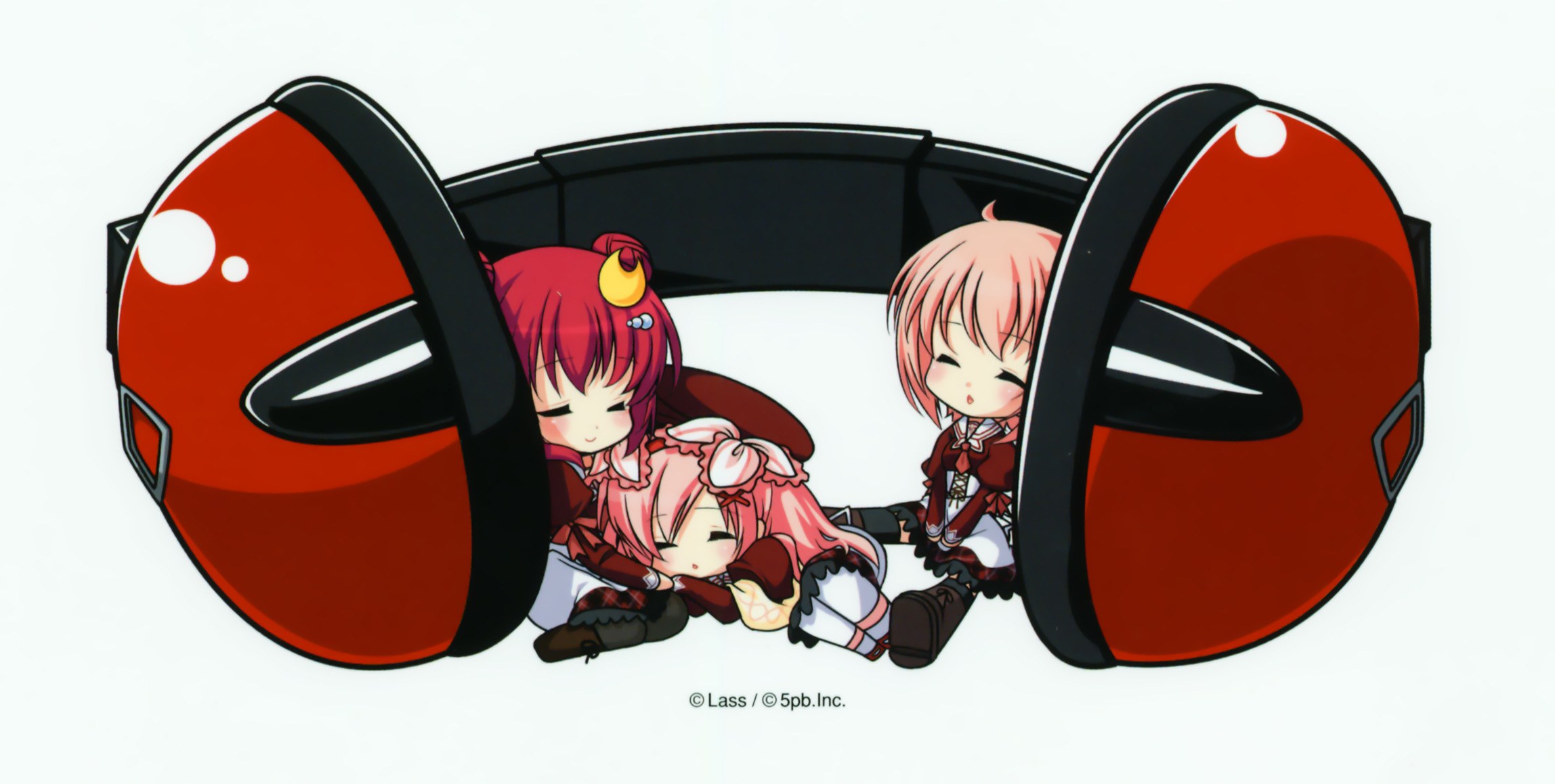 chibi characters in headphones
