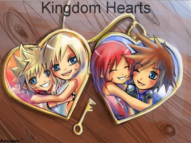 Chibi Characters in Heart