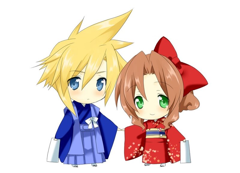 Chibi Characters in Kimonos