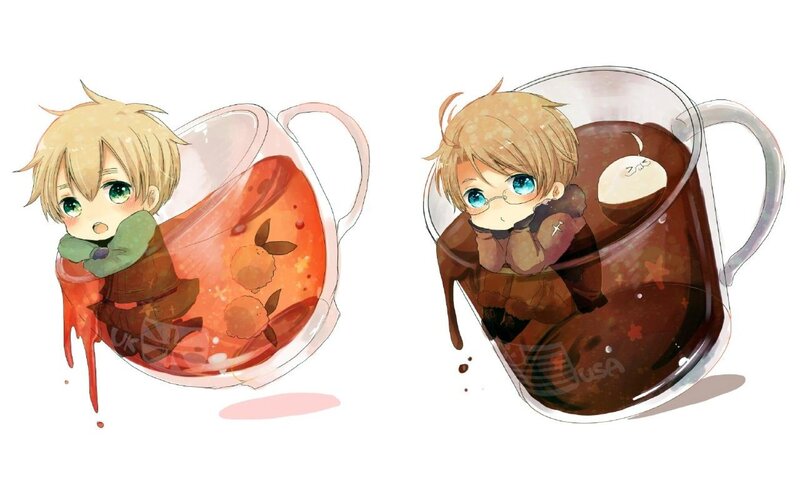 Chibi Characters in Mugs