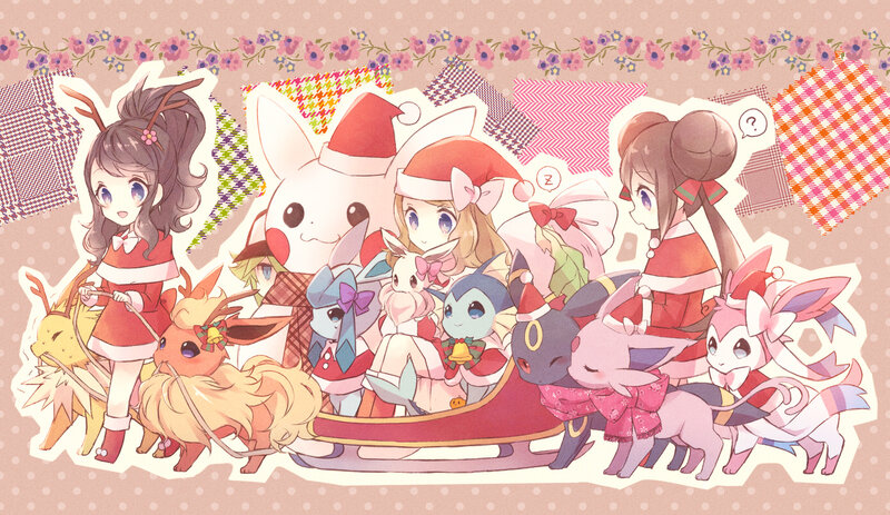 Chibi Characters in Sleigh