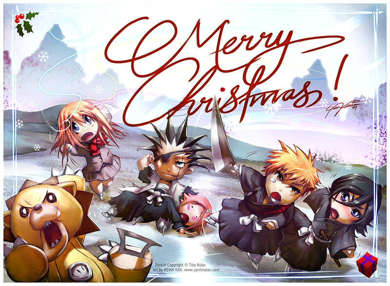 Chibi Characters in Snow
