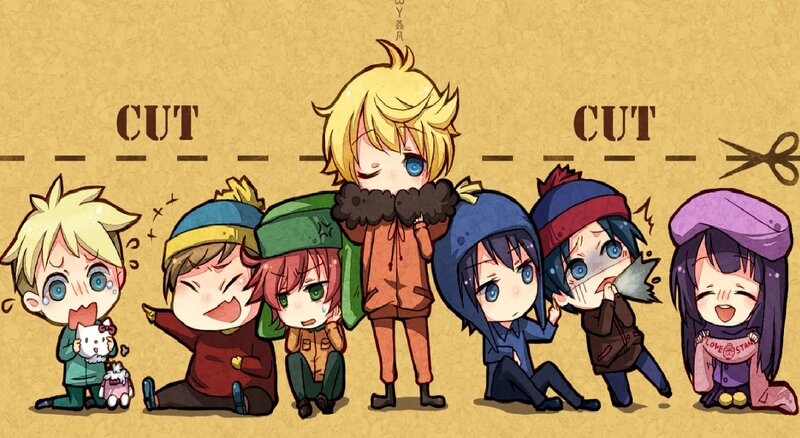 Chibi Characters in Winter Clothes — Yellow