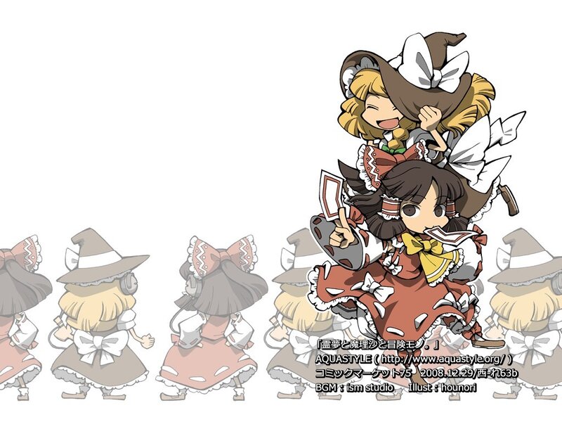 Chibi characters in witch costumes