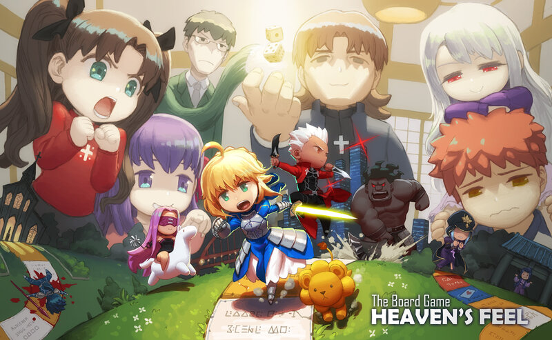 Chibi Characters on Board Game