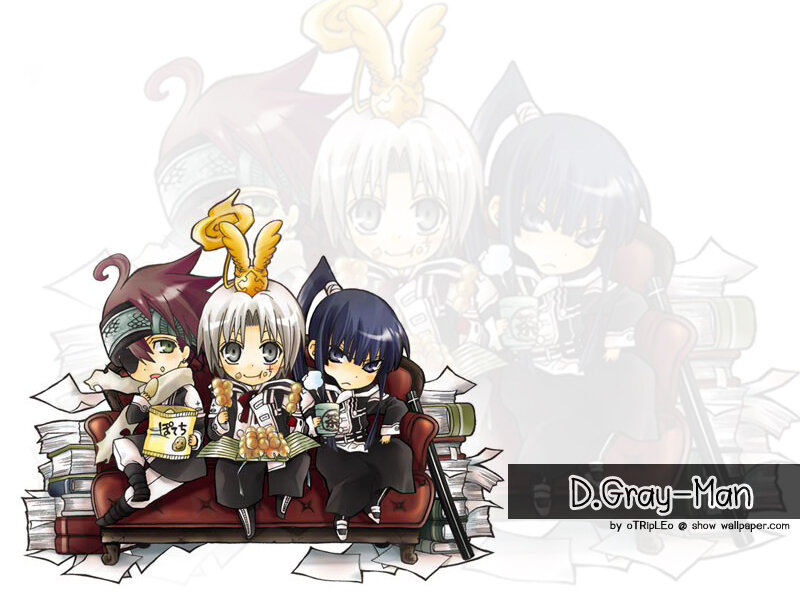 Chibi Characters on Couch