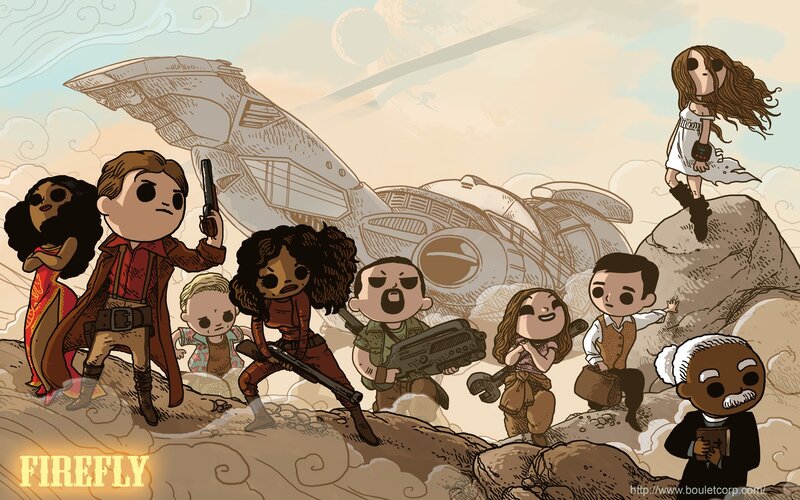 Chibi Characters on Rocky Terrain