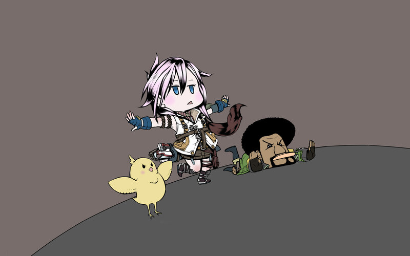 Chibi Characters on Slope