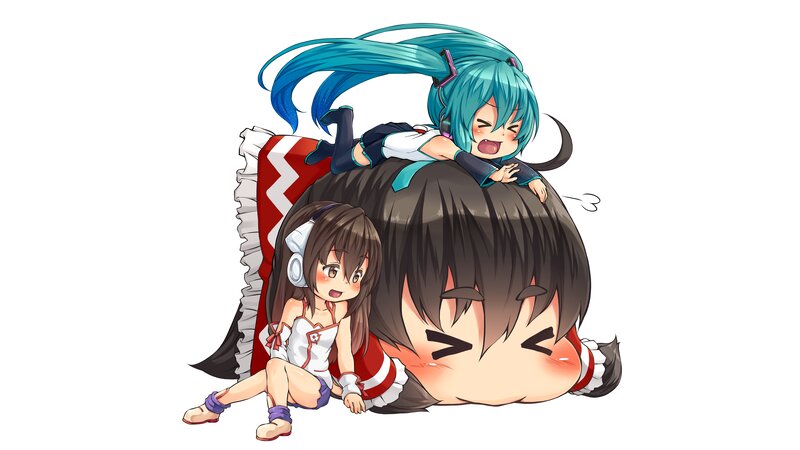 Chibi Characters Playing
