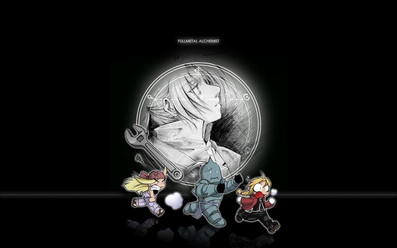 Chibi Characters Running — Black, Dramatic, Night