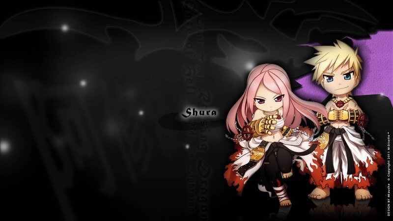 Chibi characters Shura and friend