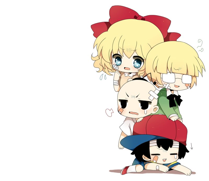 Chibi Characters Stacked