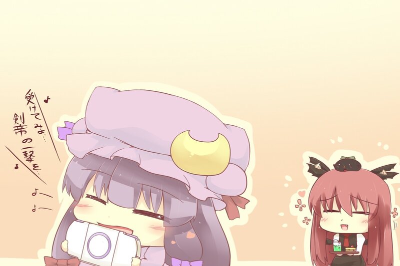 Chibi characters with camera