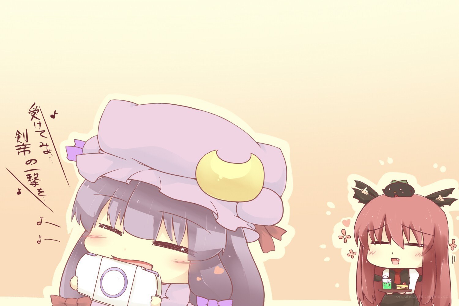 Chibi characters with camera