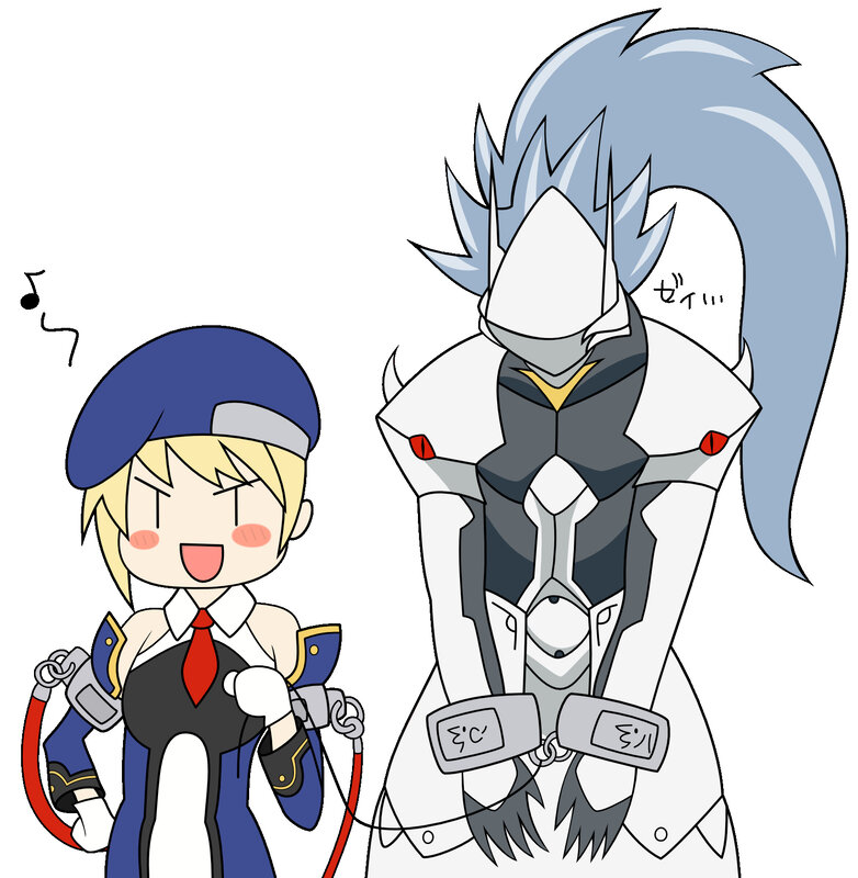 Chibi characters with chains