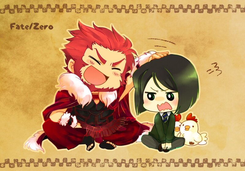 Chibi Characters with Chicken