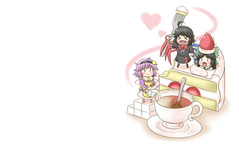 Chibi Characters with Tea