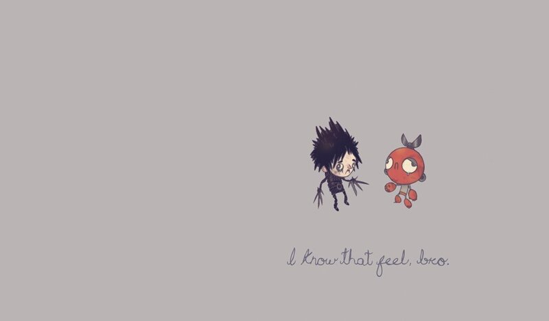 Chibi characters with text