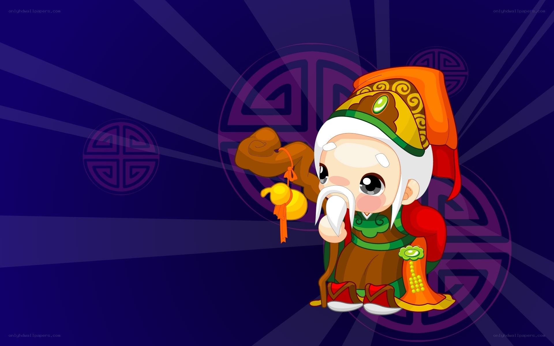 Chibi Chinese deity character