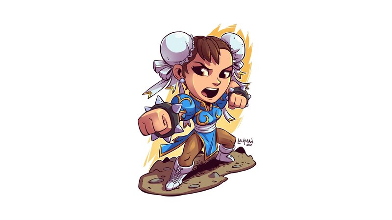 Chibi Chun-Li Character