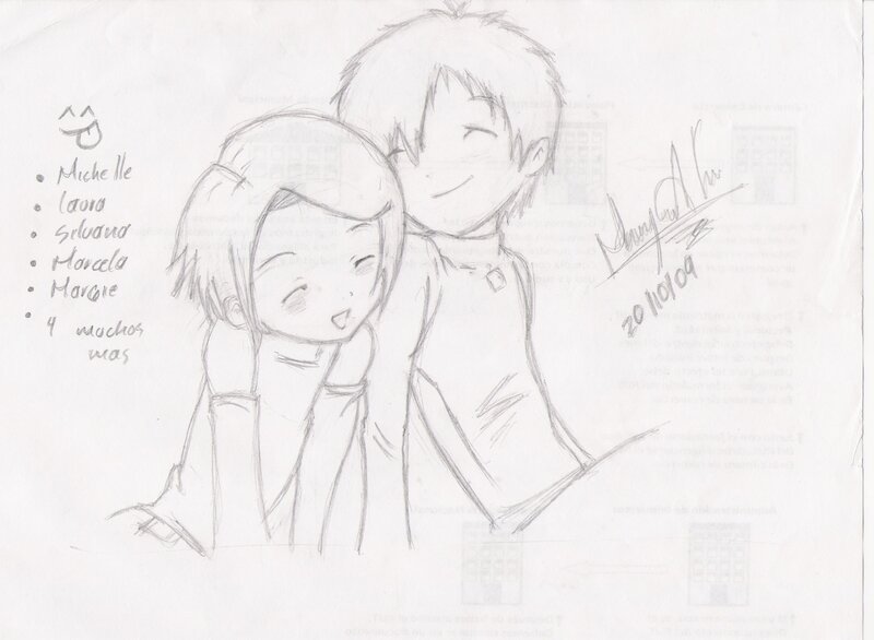 Chibi couple sketch
