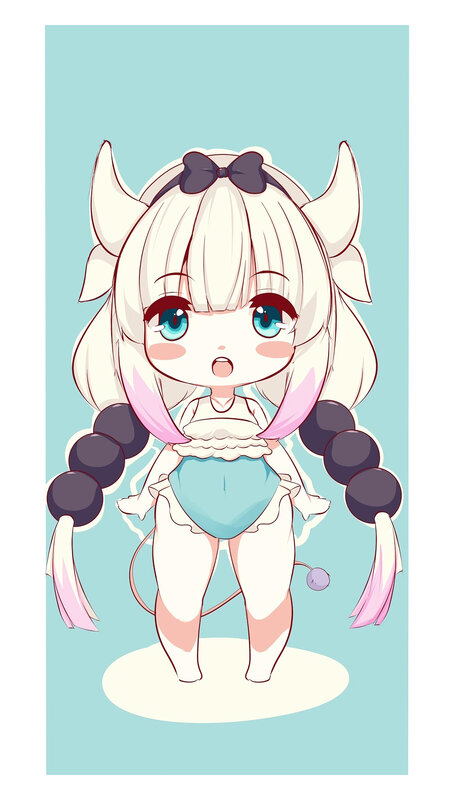 Chibi Cow Girl Character