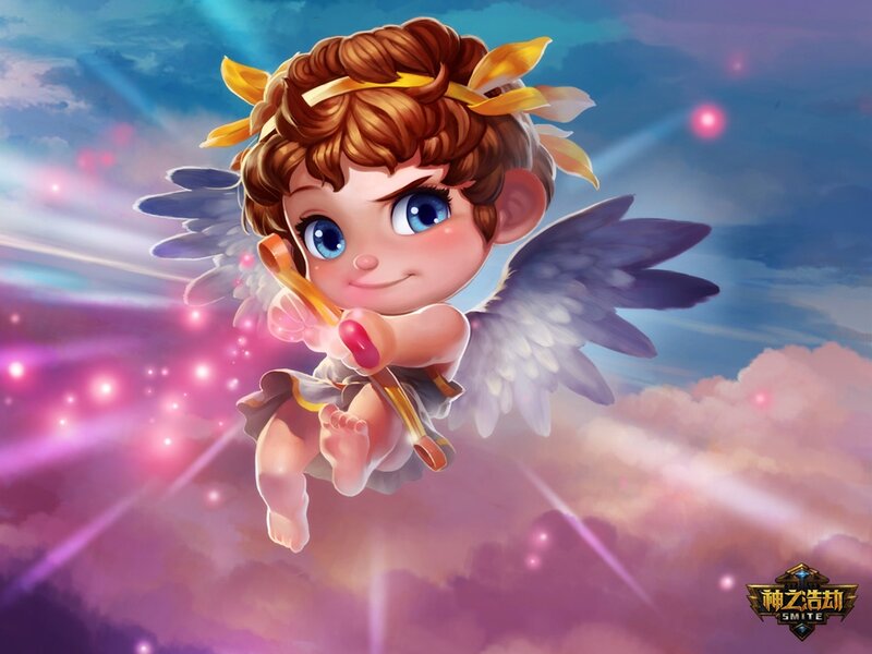 Chibi Cupid Angel — Blue